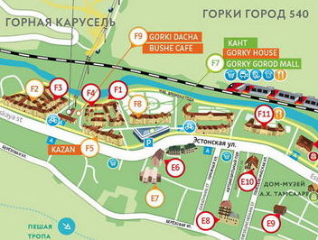 Карта Горки Город (Эстосадок)