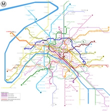 Схема метро в Париже